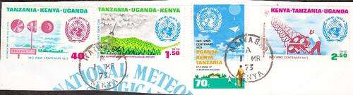 Other African  Kenya, Tanzania, Uganda  1972  (4) used on piece