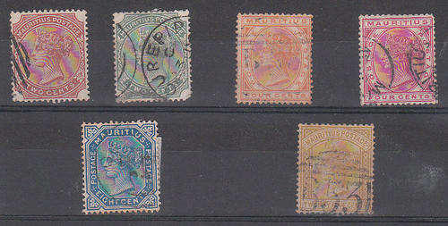 Other African  Mauritius 1879 QV (6) used