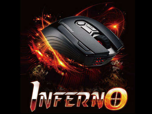 Cooler Master Storm Inferno 4000dpi 11 button Gaming Mouse 128k onboard RAM gold-plated USB