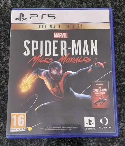 PS5: SPIDERMAN MILES MORALES ***INCLUDES ORIGINAL GAME DOWNLOAD TOKEN***