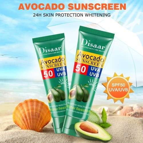 Disaar Sunscreen That Protects And Revitalises Skin With Avocado Oil (Pack Of 2 Per Bid)