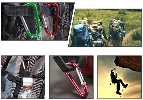 5 Multifunctional Snap Hook (8x4cm) ,,, BID FOR PACK OF 5 STARTING AT 1 RAND