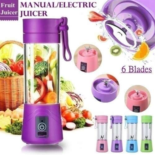 Mini USB Charging Portable Fruit Juicer Smoothie Maker Blender Juicing Cup