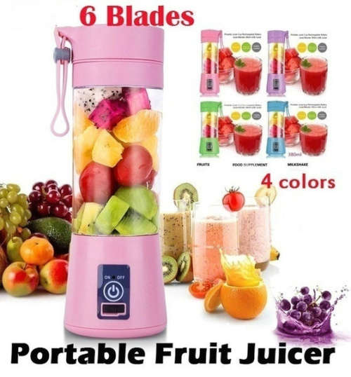 Mini USB Charging Portable Fruit Juicer Smoothie Maker Blender Juicing Cup