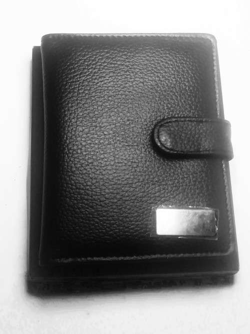 GIFT- New Boxed PU Leather Wallet With Name Or Logo Tag