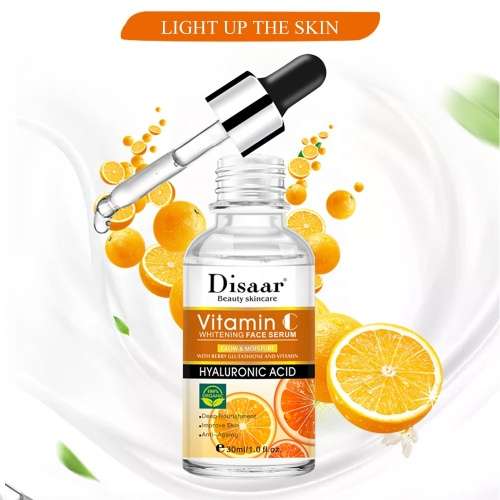 Disaar Organic Facial Serum - Vitamin C With Hyaluronic Acid