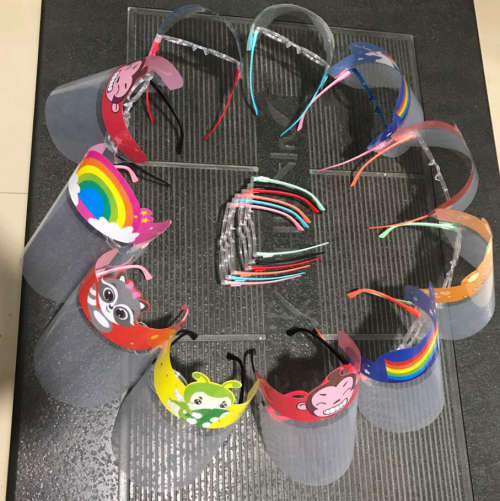 Kids PET Face Shield - Protects Eyes And Face From Saliva Splashes Than Transmit Viruses