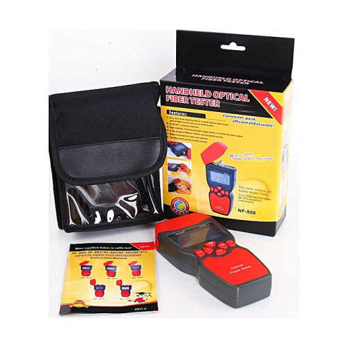 Plastic Hand Held Optical Fiber Power Meter-Red & Black