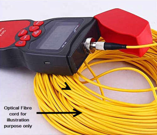 Plastic Hand Held Optical Fiber Power Meter-Red & Black