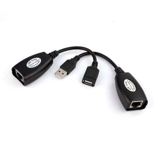 USB 2.0 to RJ45 CAT5 CAT5e CAT6 LAN UTP Extension Cable Extender Adapter