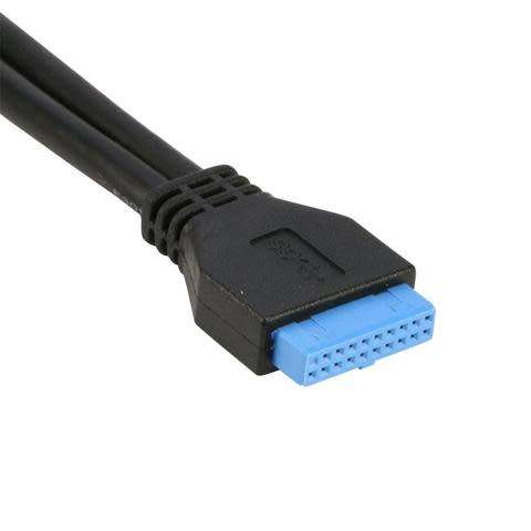 2 Ports USB 3.0 Female Back Panel To MB 20pin Header Connector Cable Adapter With PCI Slot
