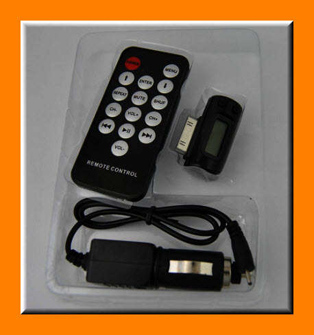 FM Transmitter & Remote Control For iPhone & IPOD