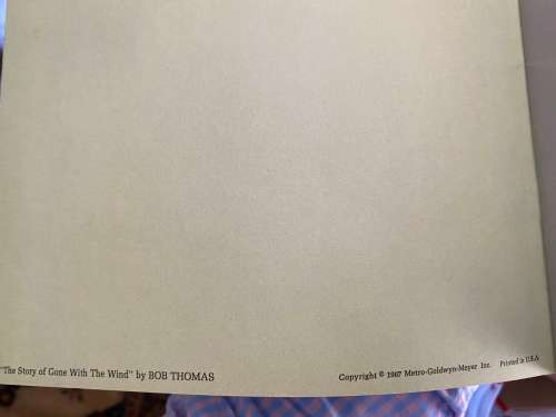 Film Programme for Gone with the Wind (1967 programme for film shot in 1939)