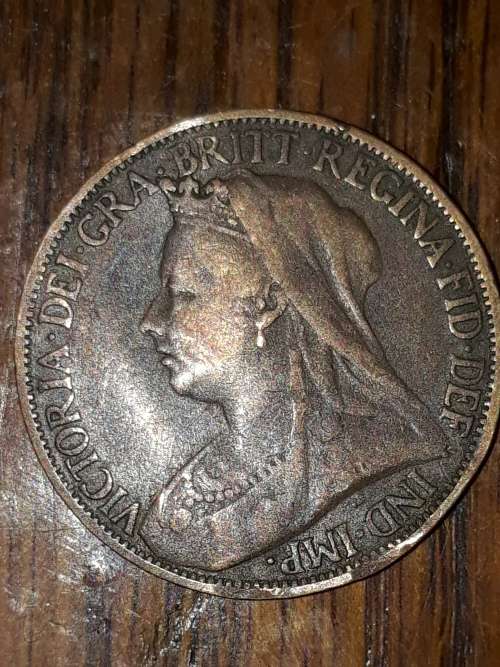 1895 British Farthing as is