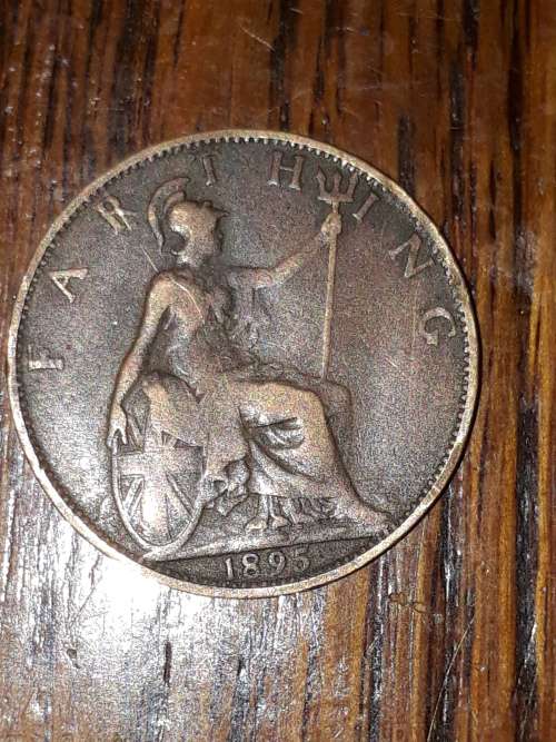 1895 British Farthing as is