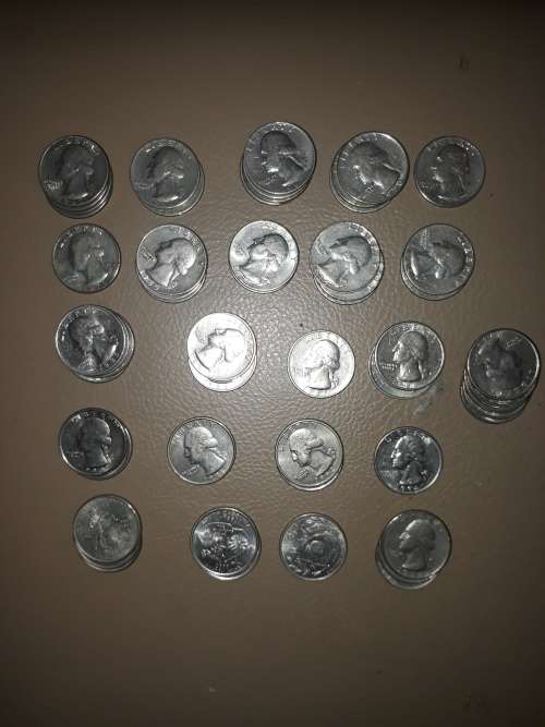 USA Quarter Dollar Coins mixed dates (value in rands R263)