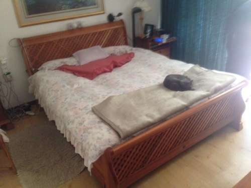 SLEIGH Bed Louis Philippe style