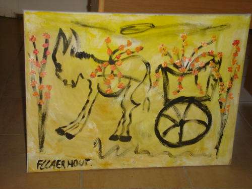 Acrylic on canvas by F claerhout 61x46