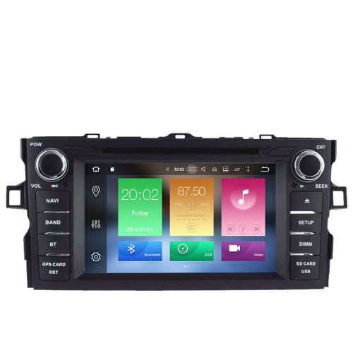Toyota Auris 2008-2011 Double Din Radio 8 Inch Android 8.0 Radio with GPS and Rear View camera