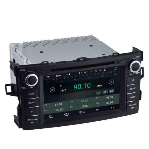 Toyota Auris 2008-2011 Double Din Radio 8 Inch Android 8.0 Radio with GPS and Rear View camera