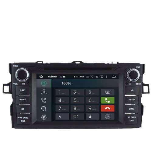 Toyota Auris 2008-2011 Double Din Radio 8 Inch Android 8.0 Radio with GPS and Rear View camera