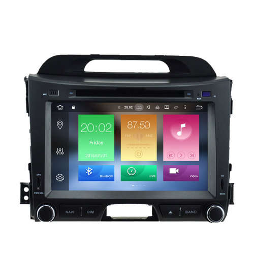 KIA Sportage 2010 to 2014 Double Din Radio 8 Inch Android 8.0 with GPS and Rear View camera