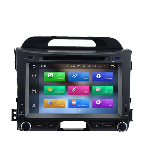 KIA Sportage 2010 to 2014 Double Din Radio 8 Inch Android 8.0 with GPS and Rear View camera