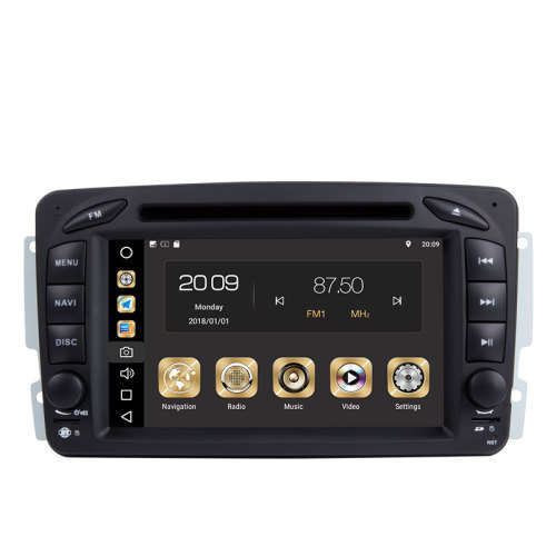 Mercedes Benz C Class W203 Double Din Radio 7 inch android 8.1 with GPS and Rear View camera