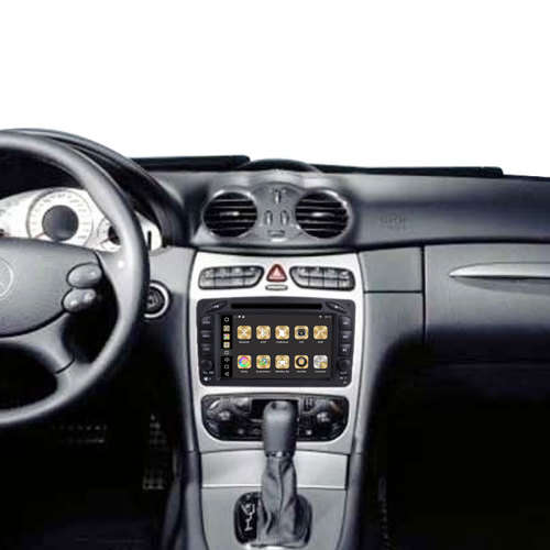 Mercedes Benz C Class W203 Double Din Radio 7 inch android 8.1 with GPS and Rear View camera