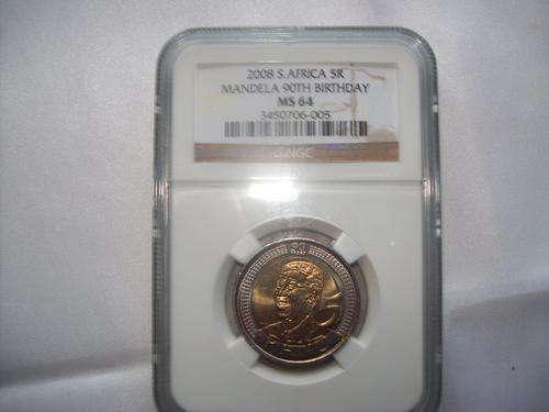 ***MANDELA 90th BIRTHDAY***NGC GRADED**MS 64***2 x AVAILABLE***GETTING SCARCE!!!***