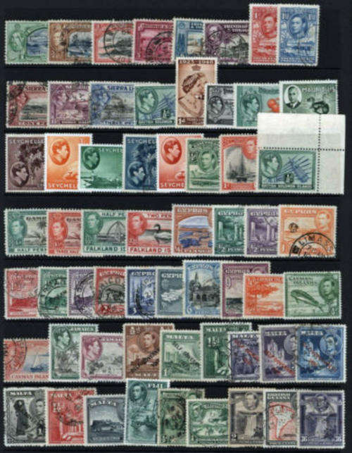 *** COMMONWEALTH GV1 NICE SELECTION OF 60 F.U.STAMPS !!!!SEE SCAN FOR DETAILS!!!
