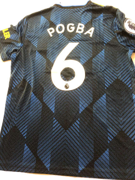 Manchester United Football Jersey 3rd Kit Pogba Large