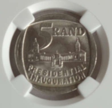 Mandela - MS64 - year 1994 - R5 - NGC Grade -  "A Great Hobby; Collect Rare Notes and Coins"#5