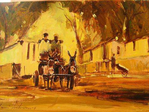 CORNE WEIDEMAN ( 30x45cm ) "Special Donkey Cart Series " below cost !!! for xmas !! mad low price