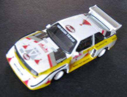 MINT "AUDI QUATTRO SPORT EVO2" RALLY RACING CAR BY DE AGOSTINI. NOT DINKY OR CORGI.