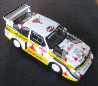 MINT "AUDI QUATTRO SPORT EVO2" RALLY RACING CAR BY DE AGOSTINI. NOT DINKY OR CORGI.