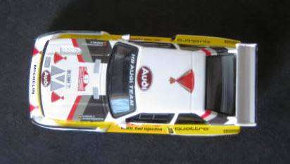 MINT "AUDI QUATTRO SPORT EVO2" RALLY RACING CAR BY DE AGOSTINI. NOT DINKY OR CORGI.