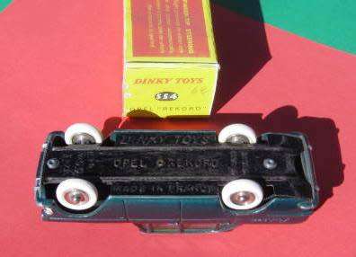 EXTREMELY RARE "SOUTH-AFRICAN" BUILT FRENCH DINKY NO 554 OPEL REKORD. NOT CORGI OR LESNEY.