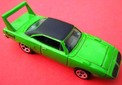 MINT PLYMOUTH "SUPERBIRD" BY MATTEL HOTWHEELS FROM MALAYSIA. NOT LESNEY OR DINKY.