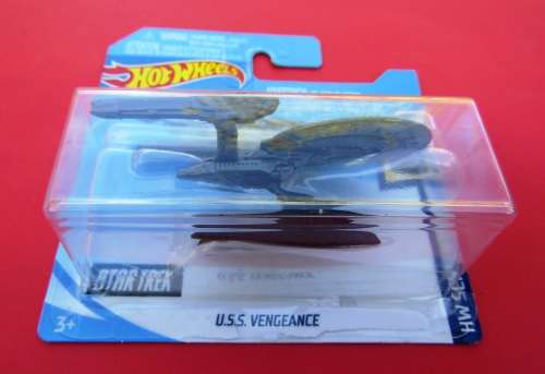 MINT AND SEALED HOTWHEELS SCREEN TIME `STAR TREK` USS VENGEANCE IN BLACK NOT DINKY OR CORGI
