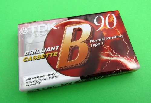 NEVER OPENED AND SEALED TDK `B90` BRILLIANT CASSETTE RECORDING TAPES FROM THE LATE EIGHTIES.