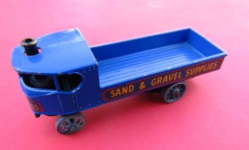 MINT VINTAGE DIE-CAST METAL `STEAM TRUCK` IN BLUE  BY `LESNEY MATCHBOX` FROM ENGLAND. NOT DINKY.