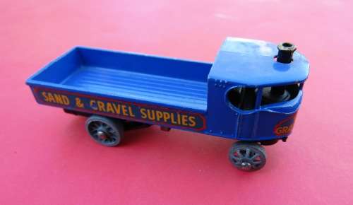 MINT VINTAGE DIE-CAST METAL `STEAM TRUCK` IN BLUE  BY `LESNEY MATCHBOX` FROM ENGLAND. NOT DINKY.