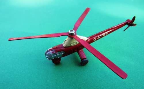 VERY SCARCE VINTAGE DIE-CAST METAL NO 716 SIKORSKY HELICOPTER BY DINKY TOYS, ENGLAND.