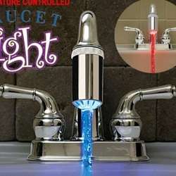 Temperature Sensor Water Glow LED faucet Light