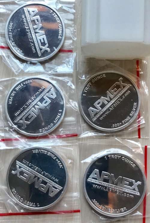 PURE SILVER APMEX 1OZ BULLION COINS