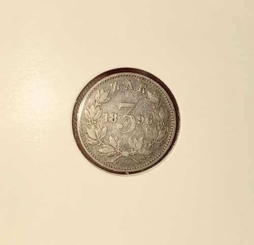 ZAR 1896 Coin Set 3P 6P 1S 2S