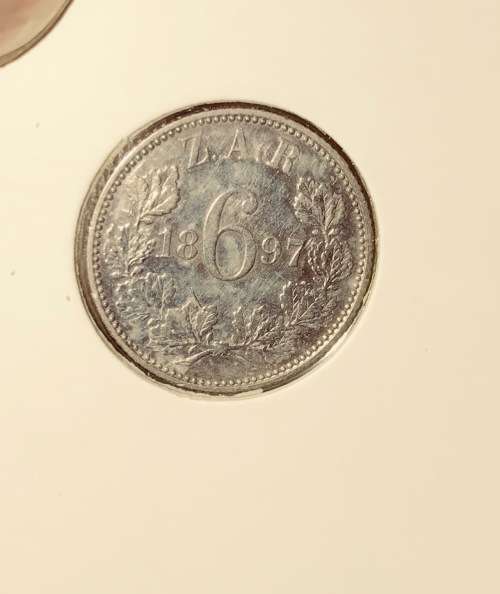 ZAR 1897 Complete Coin Set 1D (1898) 3P 6P 1S 2S 2.5S