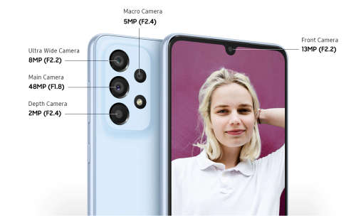 Samsung Galaxy A33 5G - 128GB - 6GB Ram - Dual Sim - Awesome Blue