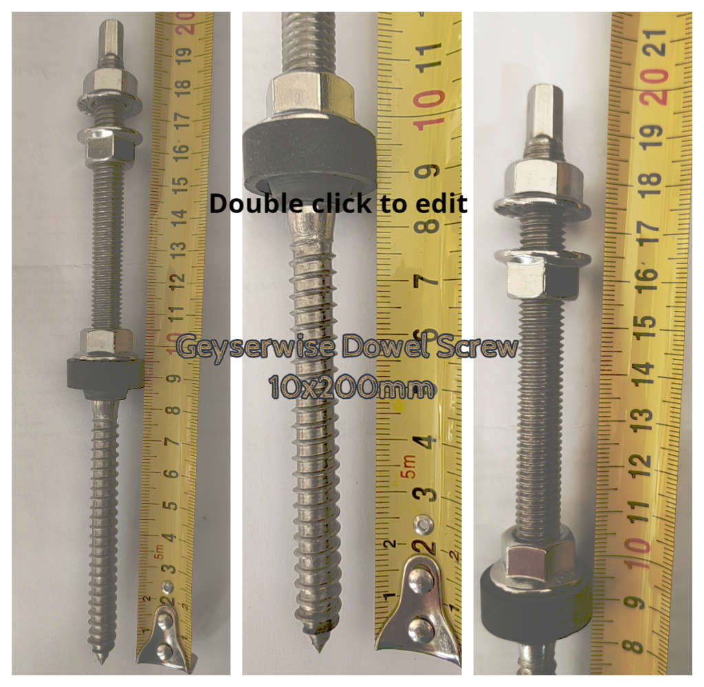 Hanger Bolts solar Screw 10x200mm